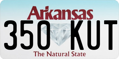 AR license plate 350KUT