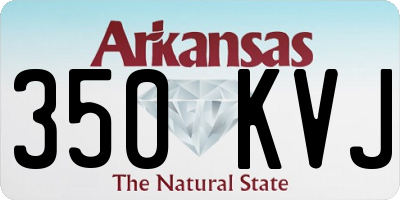 AR license plate 350KVJ