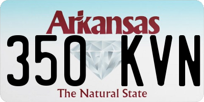 AR license plate 350KVN