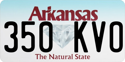 AR license plate 350KVO