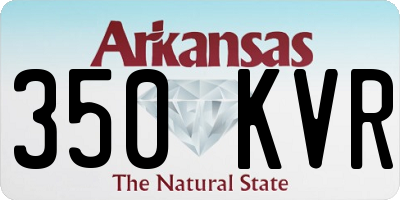 AR license plate 350KVR