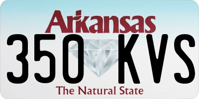 AR license plate 350KVS
