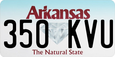 AR license plate 350KVU