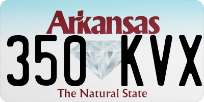 AR license plate 350KVX