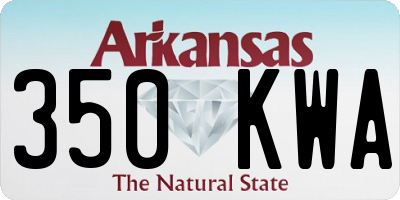 AR license plate 350KWA