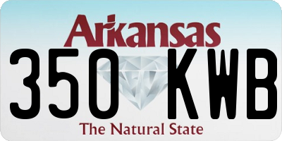 AR license plate 350KWB