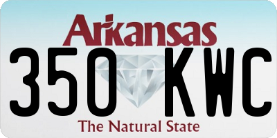 AR license plate 350KWC