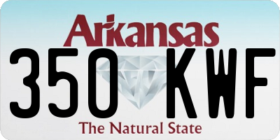 AR license plate 350KWF