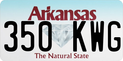 AR license plate 350KWG