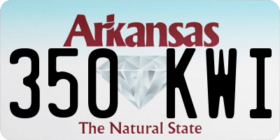 AR license plate 350KWI