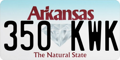 AR license plate 350KWK