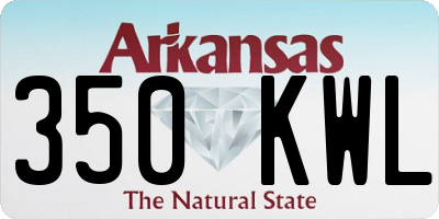 AR license plate 350KWL