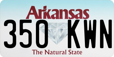 AR license plate 350KWN