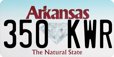 AR license plate 350KWR