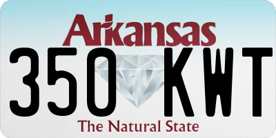AR license plate 350KWT