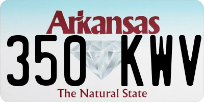 AR license plate 350KWV