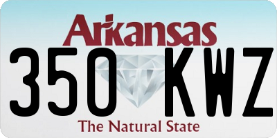 AR license plate 350KWZ