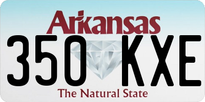 AR license plate 350KXE
