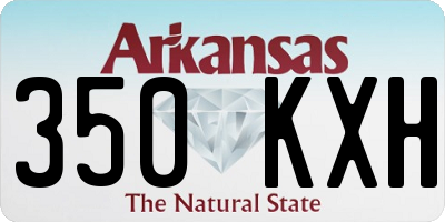 AR license plate 350KXH