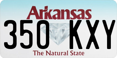 AR license plate 350KXY