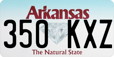 AR license plate 350KXZ