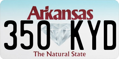 AR license plate 350KYD