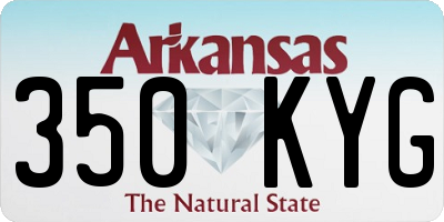 AR license plate 350KYG