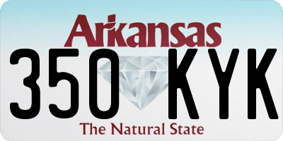 AR license plate 350KYK