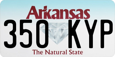 AR license plate 350KYP