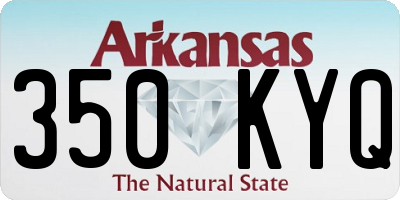 AR license plate 350KYQ
