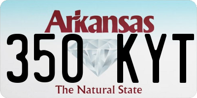 AR license plate 350KYT