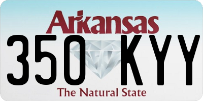 AR license plate 350KYY