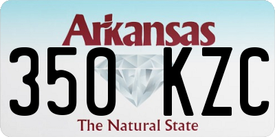 AR license plate 350KZC