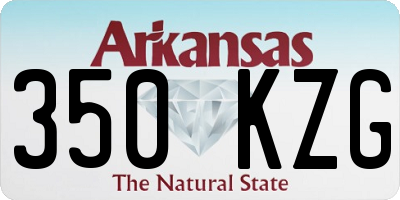 AR license plate 350KZG