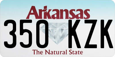 AR license plate 350KZK