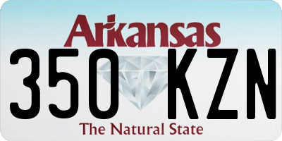 AR license plate 350KZN