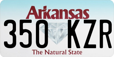 AR license plate 350KZR