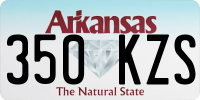 AR license plate 350KZS