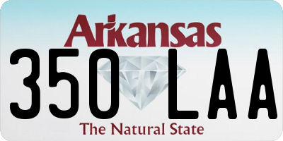 AR license plate 350LAA