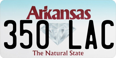 AR license plate 350LAC