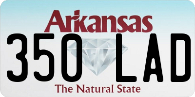 AR license plate 350LAD