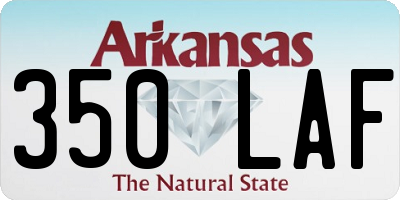 AR license plate 350LAF