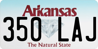 AR license plate 350LAJ