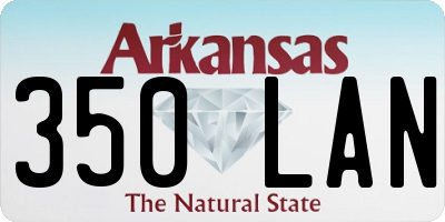 AR license plate 350LAN