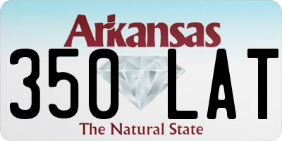 AR license plate 350LAT