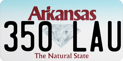 AR license plate 350LAU