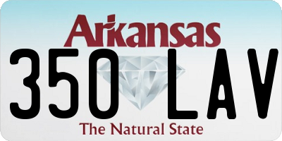 AR license plate 350LAV