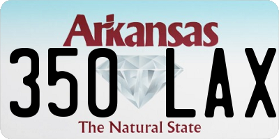 AR license plate 350LAX