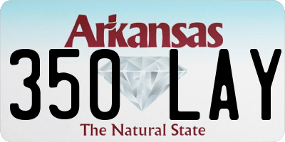 AR license plate 350LAY