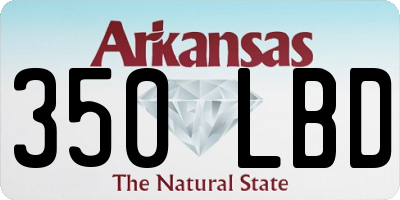 AR license plate 350LBD